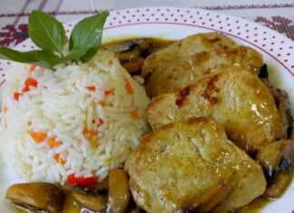 Ψαρονέφρι με λευκά μανιτάρια