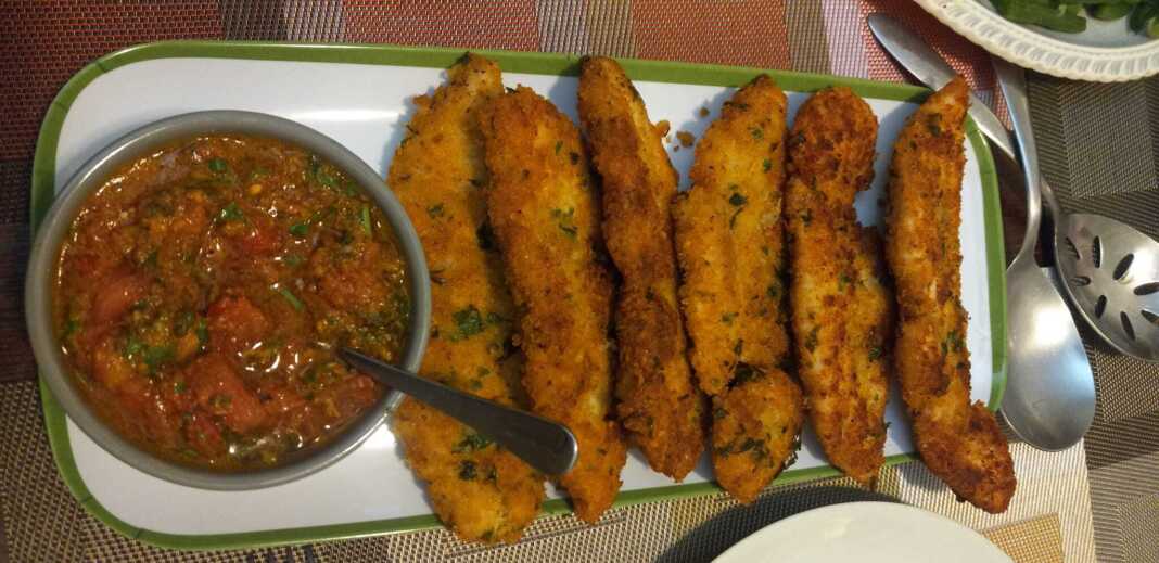 σνίτσελ στήθος κοτόπουλο