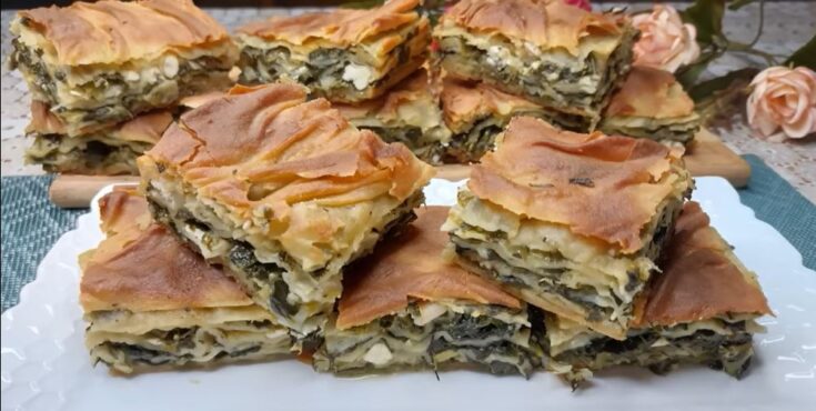Σπανακόπιτα με χειροποίητο φύλλο