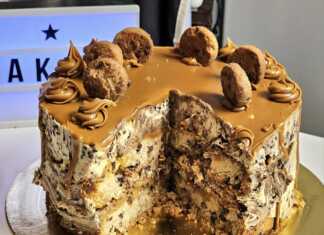 Τούρτα Cookies με Κρέμα Μπισκότου