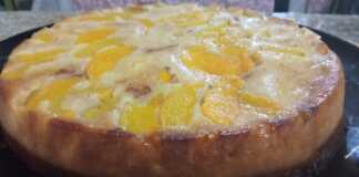 ανάποδη ροδακινόπιτα