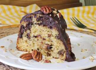 κέικ σοκολάτας με καρύδια