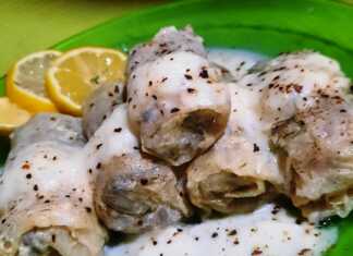 Λαχανοντολμάδες με Αυγολέμονο