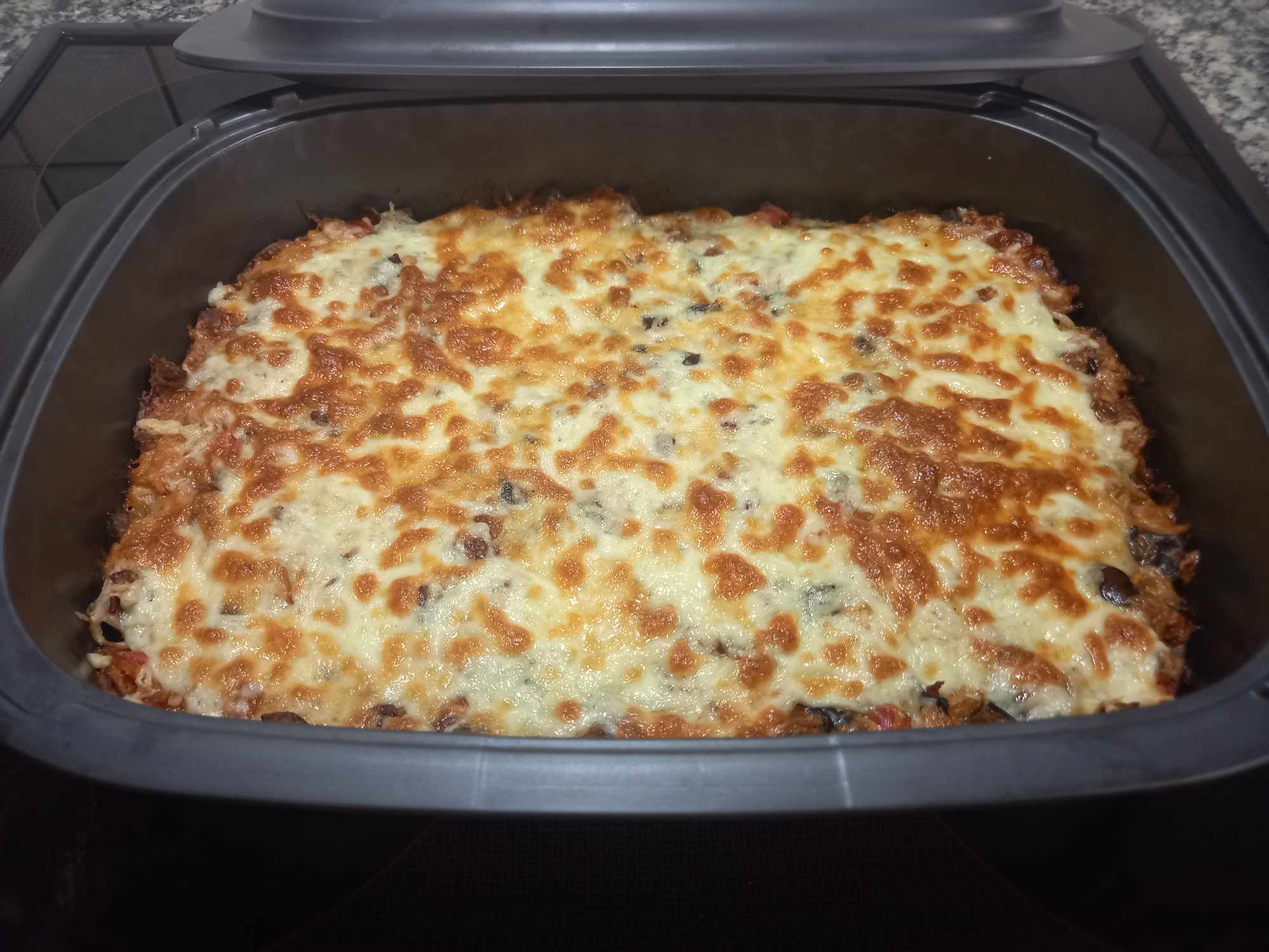 μελιτζανοπίτα χωρίς φύλλο