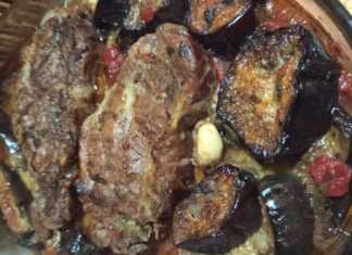 Χοιρινές Μπριζόλες Λαιμού με Μελιτζάνες στο Φούρνο