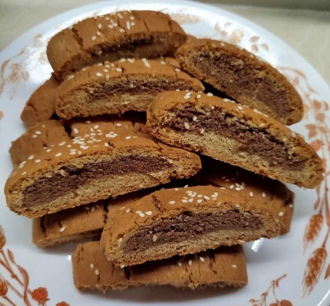 παξιμαδάκια με σοκολάτα