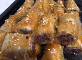 Σιρόπιαστα Ρολάκια Μήλου