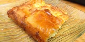 τυρόπιτα με σιμιγδαλόκρεμα