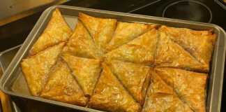 τρίγωνα γαλακτομπουρεκάκια