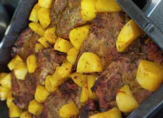 Χοιρινές μπριζόλες λαιμού με πατάτες