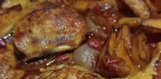 Κοτόπουλο με πατάτες στο φούρνο