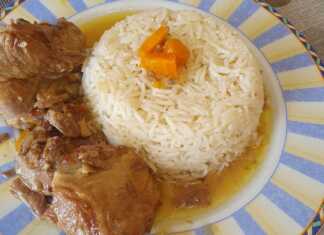 μοσχάρι λεμονάτο με ρύζι