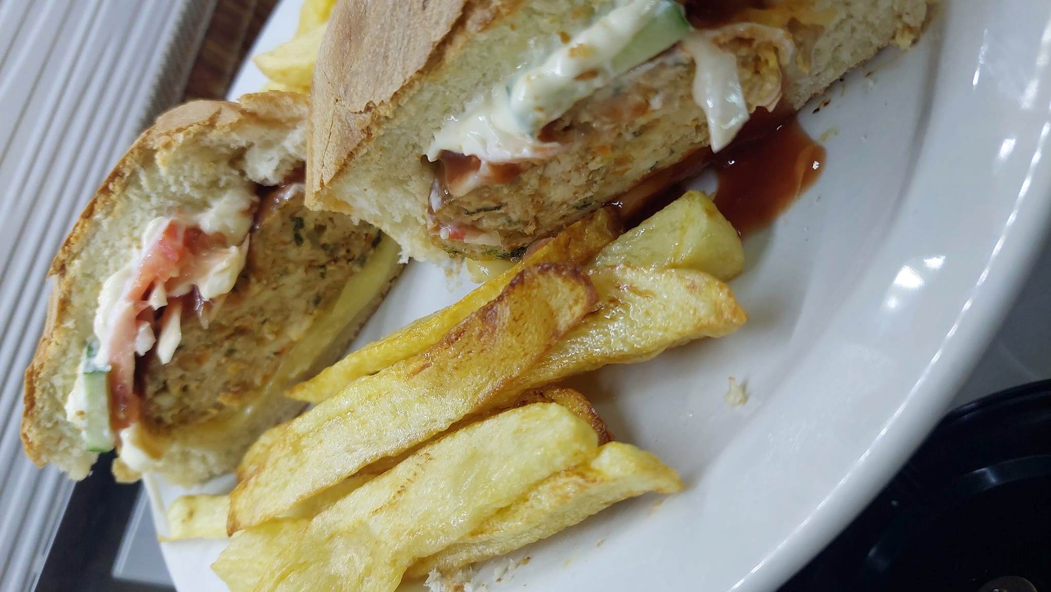 Μπέργκερ κοτόπουλο