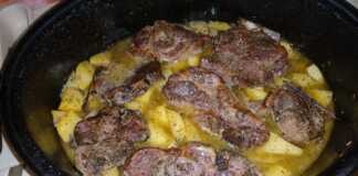 Μπριζόλες στο Φούρνο με λεμονομουσταρδάτες Πατάτες