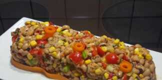 Σαλάτα με μαυρομάτικα φασόλια και τόνο