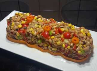 Σαλάτα με μαυρομάτικα φασόλια και τόνο