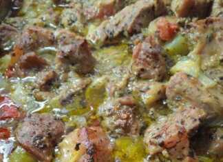 Χοιρινό κρασάτο στο φούρνο