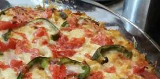 λαζάνια με τυριά και μπέικον