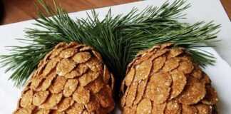 Κοτοσαλάτα σε μορφή κουκουνάρι