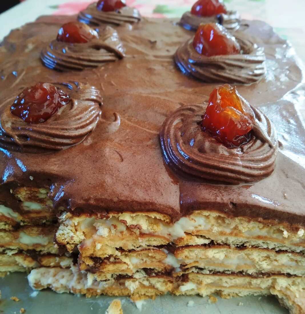 Γλυκό ψυγείου βανίλια σοκολάτα