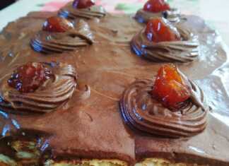 Γλυκό ψυγείου βανίλια σοκολάτα