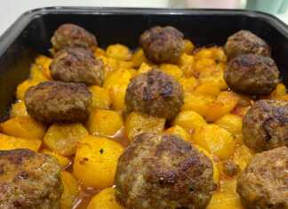 Κεφτέδες με Πατάτες Φούρνου