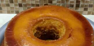 κέικ με κρέμα καραμελέ