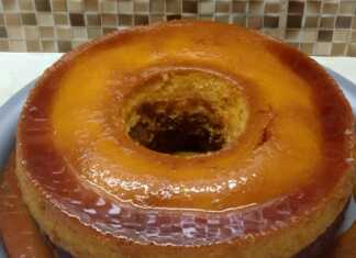 κέικ με κρέμα καραμελέ