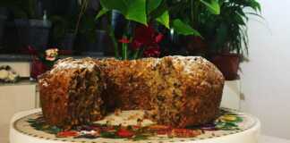 Κέικ με μήλα και κανέλα