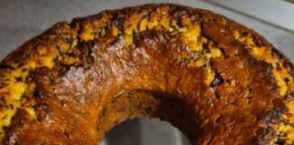 Κέικ πορτοκάλι και τρούφα