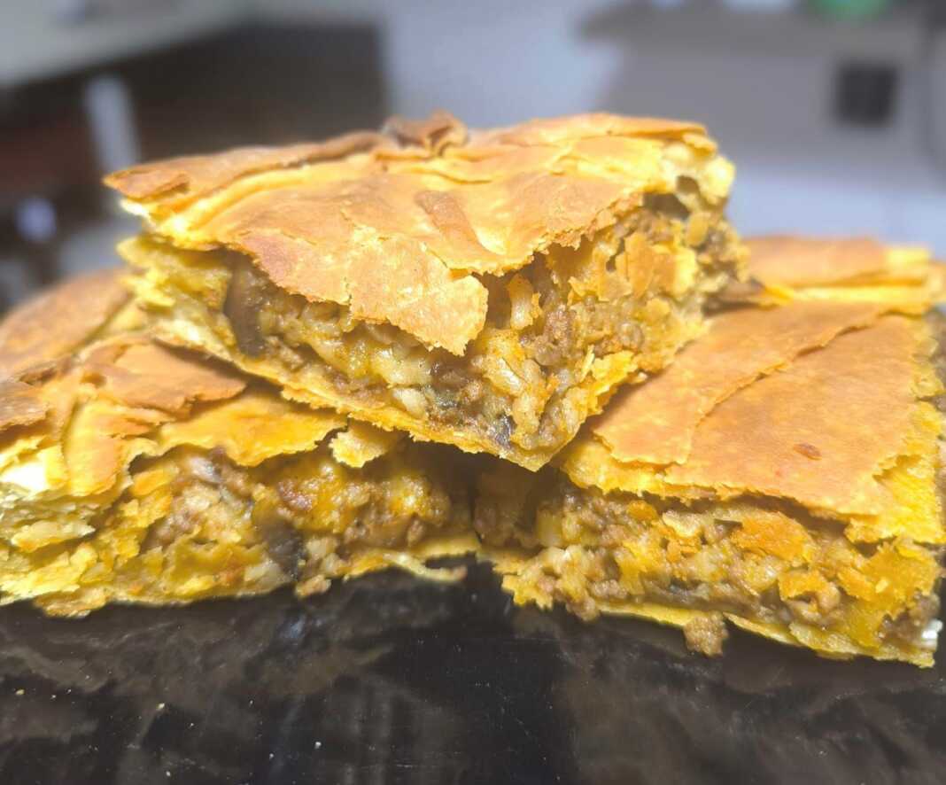 Κιμαδόπιτα με μανιτάρια