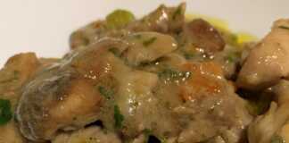 Φιλέτα Κοτόπουλου με Μανιτάρια Πορτσίνι