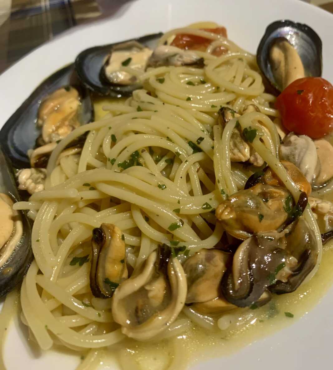 μακαρόνια μας με μύδια