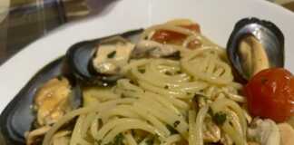 μακαρόνια μας με μύδια
