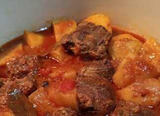 μοσχάρι κοκκινιστό με πατάτες