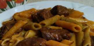 Πένες Τρικολόρε με μοσχαράκι