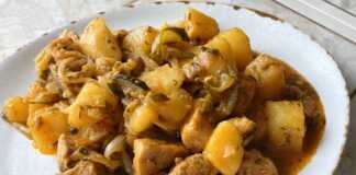 Χοιρινό με πίκλες και πατάτες