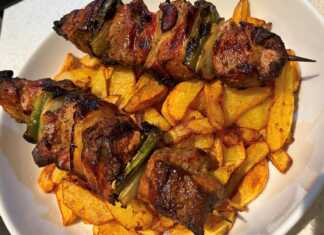 χοιρινό κοντοσούβλι