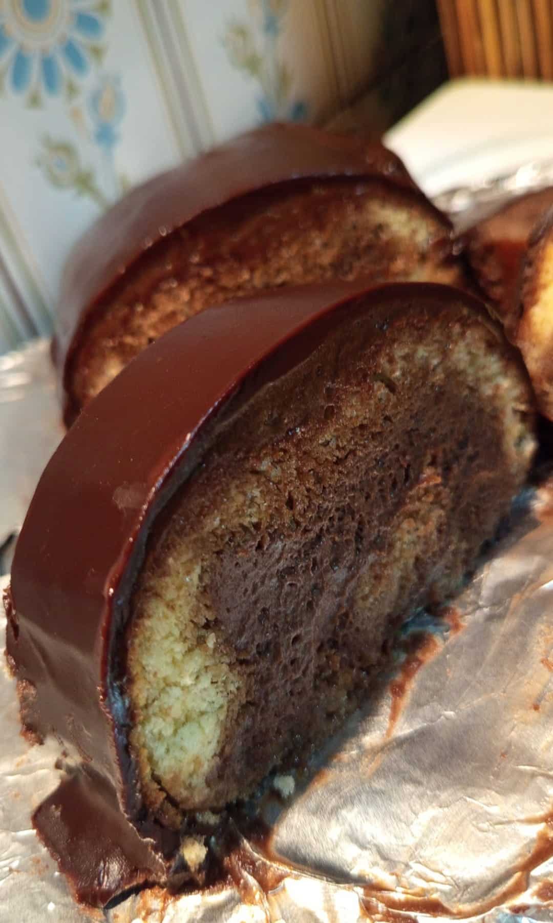 Κορμός με κρέμα σοκολάτας