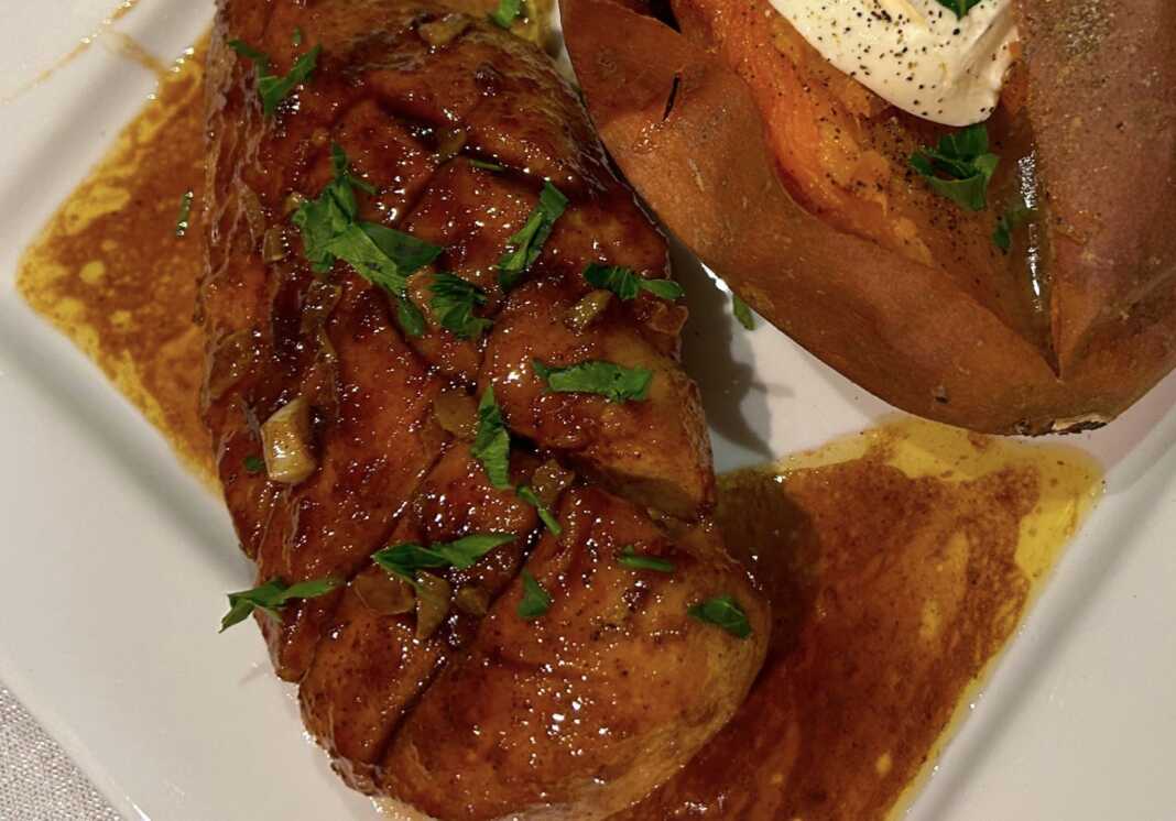 Φιλέτο κοτόπουλο με σκόρδο και μέλι