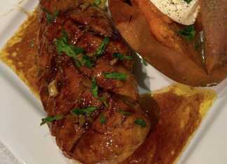 Φιλέτο κοτόπουλο με σκόρδο και μέλι