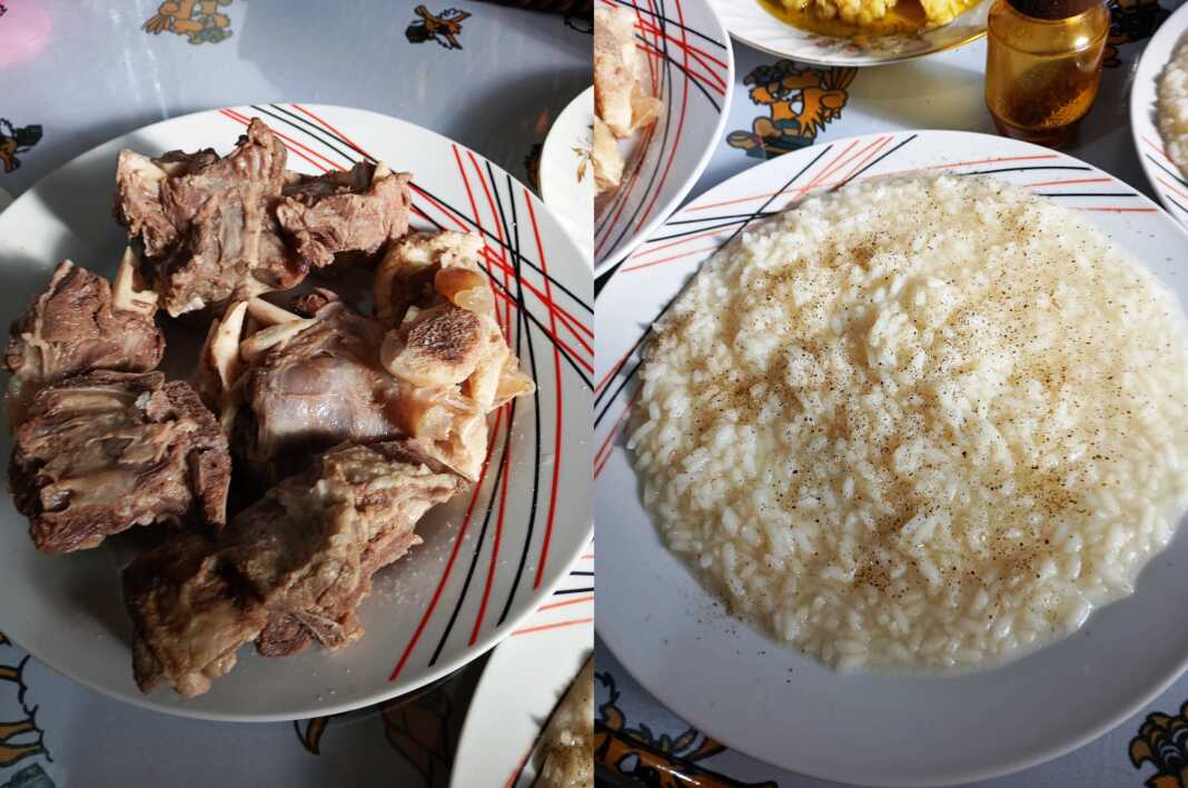 Bραστή Γίδα με πιλάφι