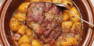 Καραμελωμένη Χοιρινή Σπάλα με Μπύρα και Πετιμέζι