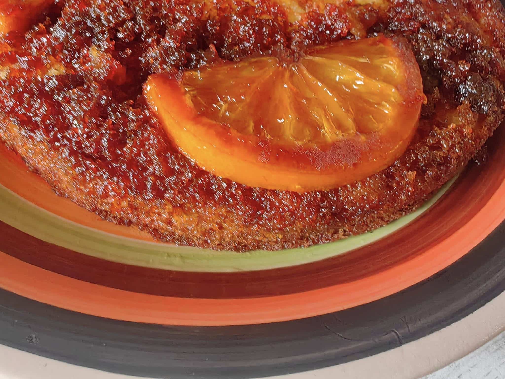 Κέικ καραμέλας με πορτοκάλι