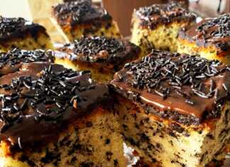 Κέικ με τρούφα και σοκολάτα