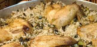 Κοτόπουλο με Ρύζι στο Φούρνο