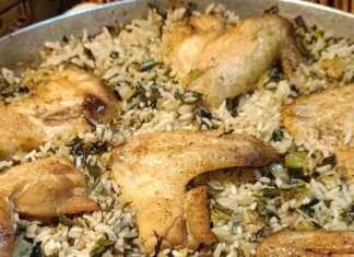 Κοτόπουλο με Ρύζι στο Φούρνο