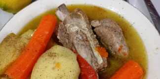 Μοσχάρι βραστό με λαχανικά