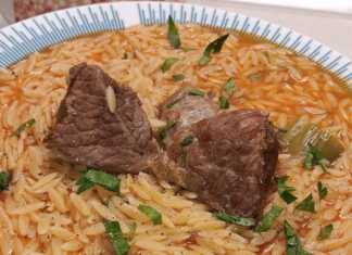 Μοσχαράκι με Κριθαράκι στην Κατσαρόλα