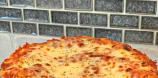 Λαζάνια με κιμά και τυρί σε φόρμα